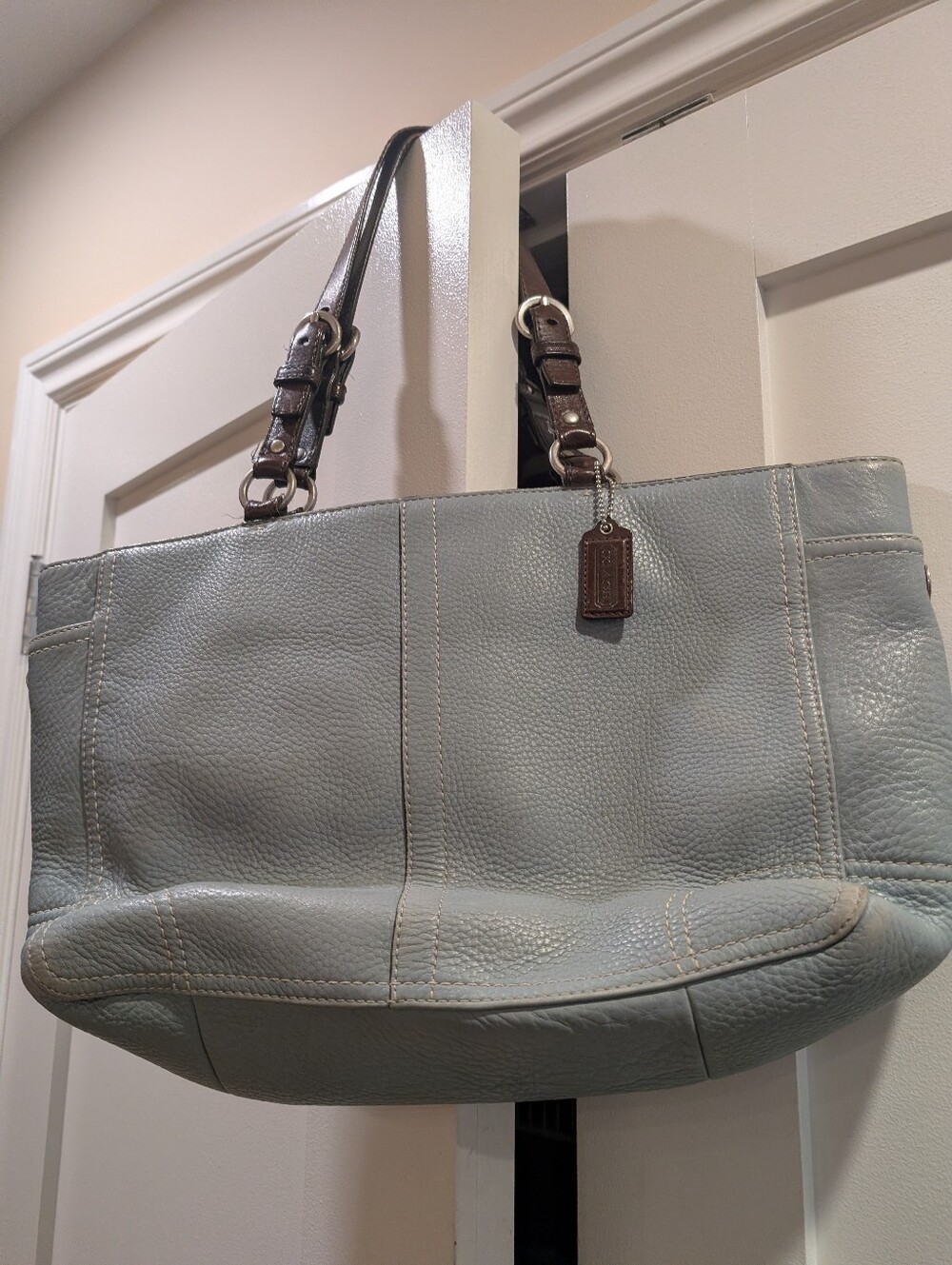 Coach Pebble Leather Shoulder Bag